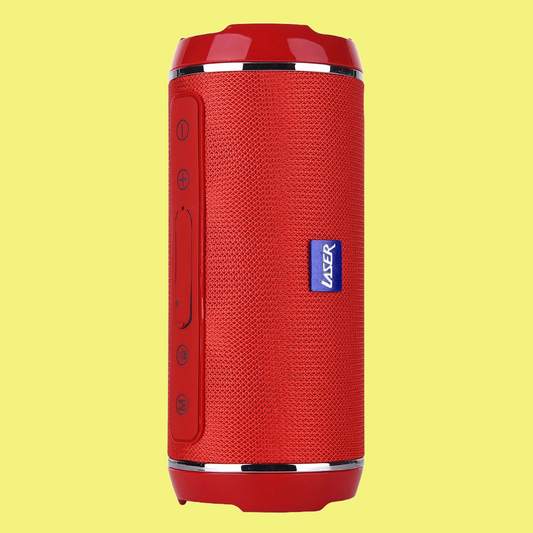 Laser - Bluetooth Cylinder Speaker - Red