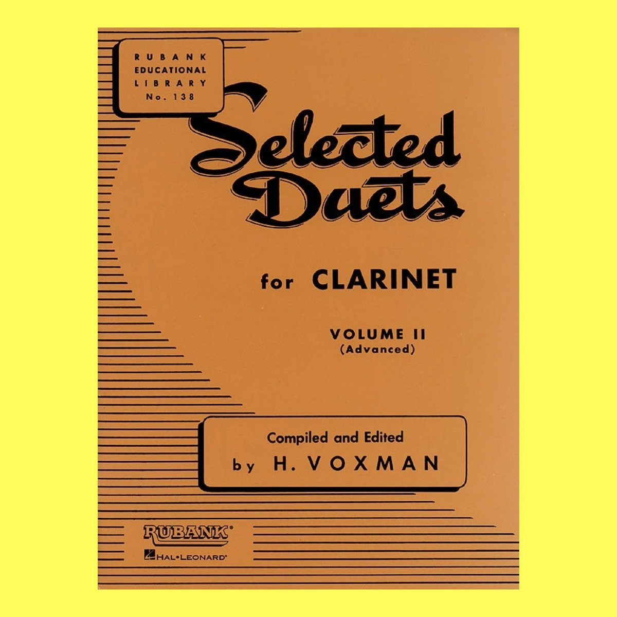 Rubank's Selected Duets For Clarinet - Volume 1 Book (Medium - Advanced)