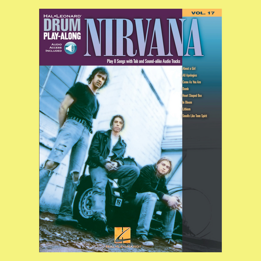 Nirvana Drum Play Along Volume 17 Book/Ola