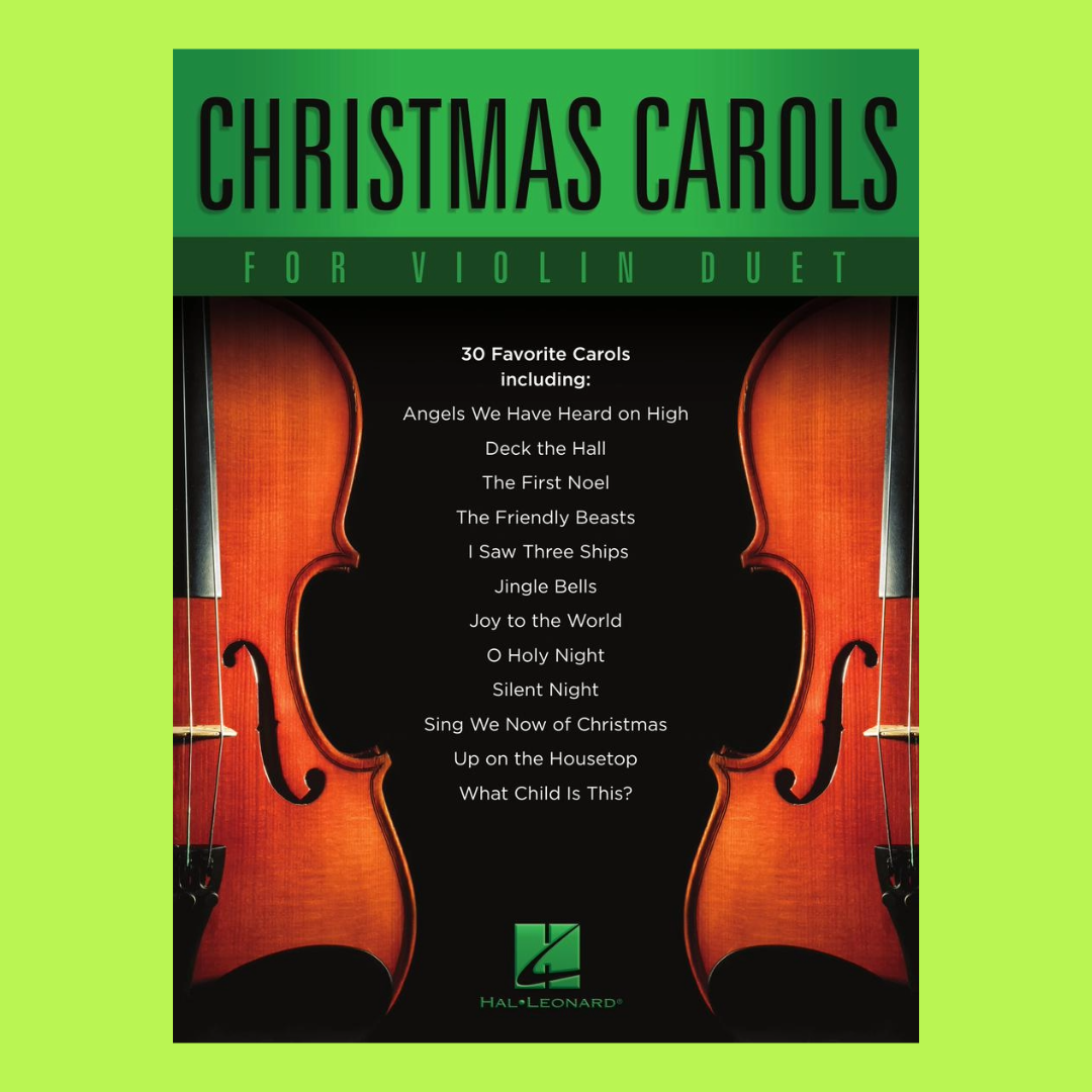 Christmas Carols For Violin Duet Book