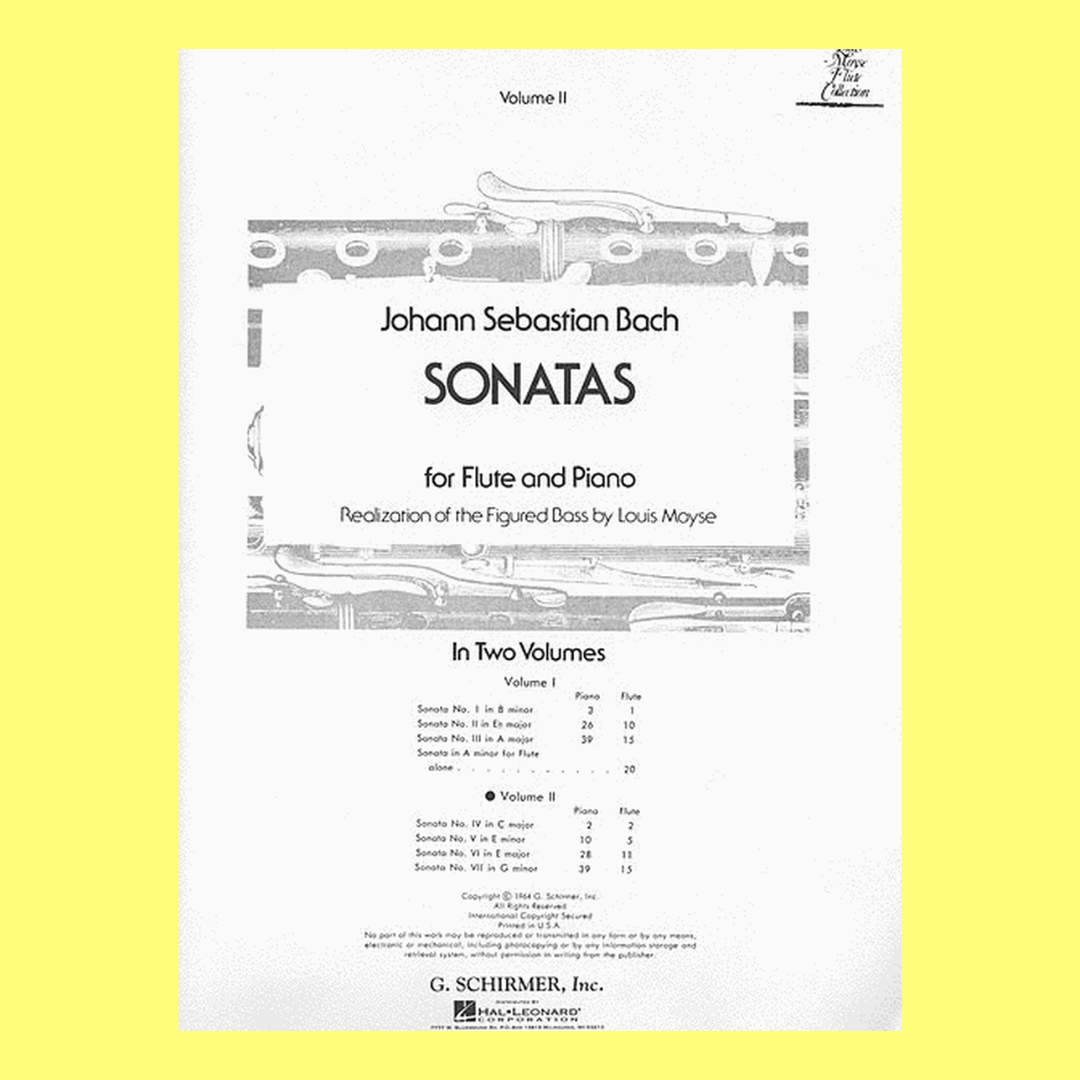 Bach - Sonatas Vol 2 Flute/Piano Nos 4-7