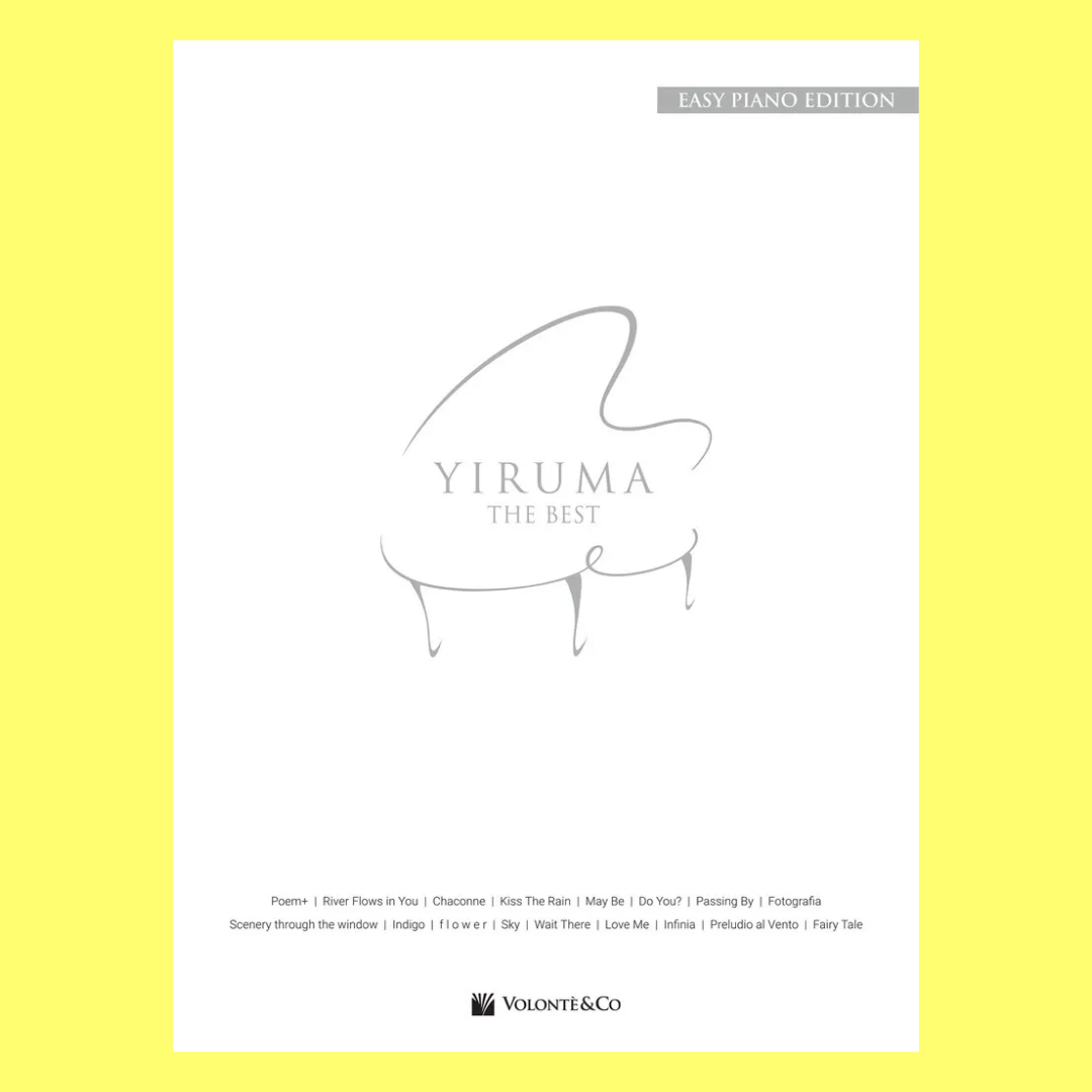 Yiruma The Best Easy Piano Edition