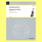 Erich Wolfgang Korngold Concerto in D major Op. 35 Violin and Piano Book