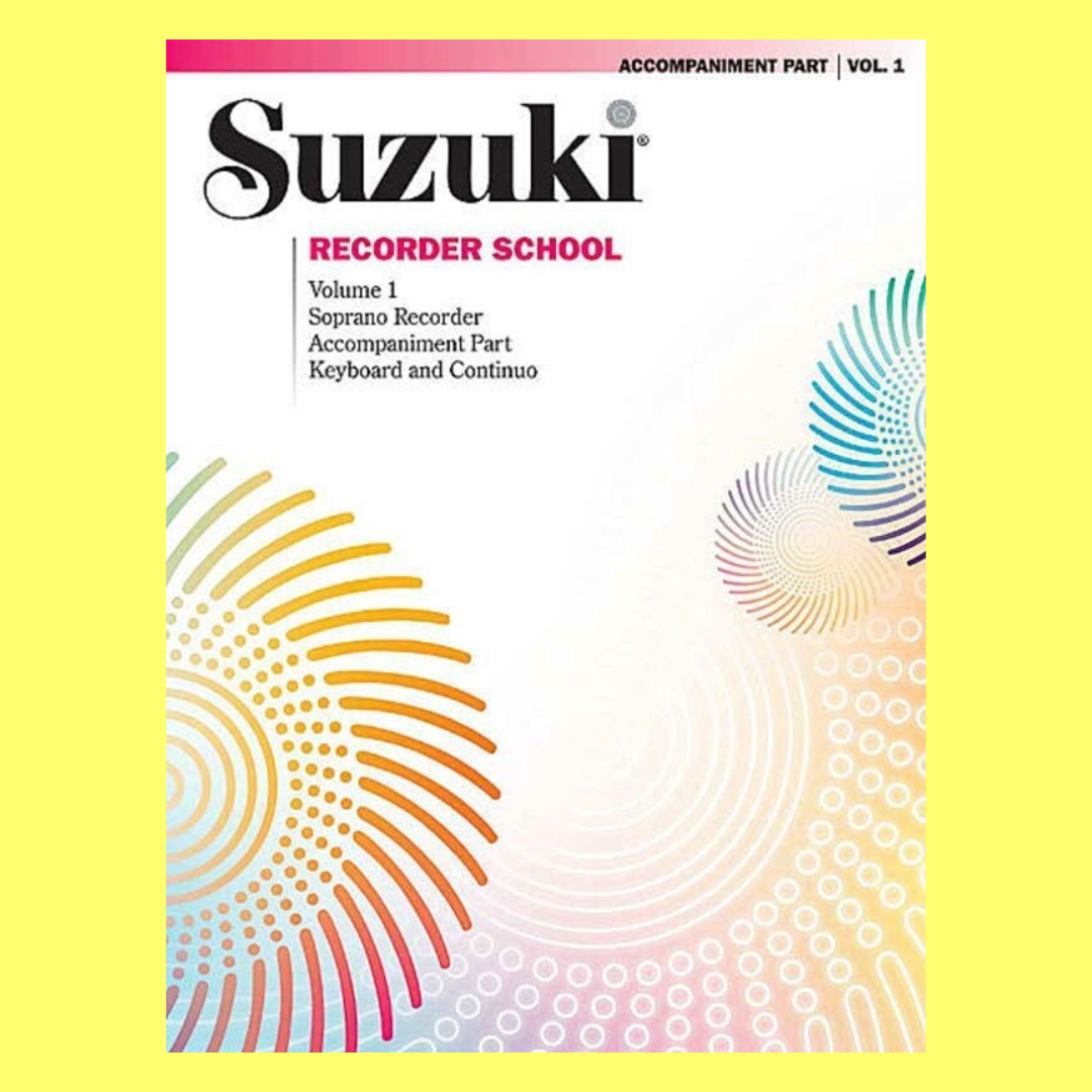 Suzuki Recorder School Vol 1 Descant Accomp Part