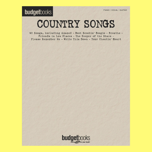 Budget Books Country Songs PVG