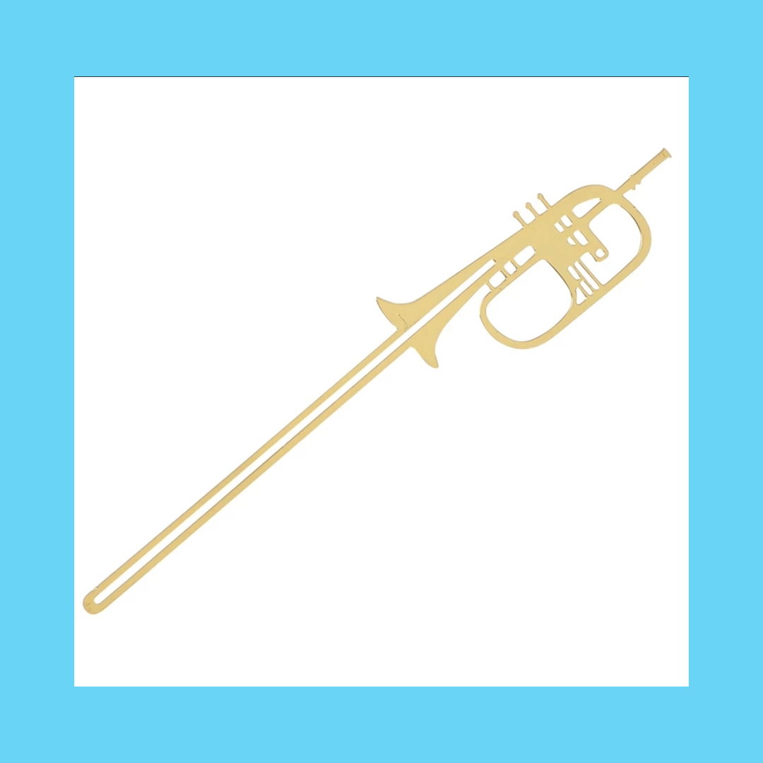 Music Themed Bookmark - Trumpet