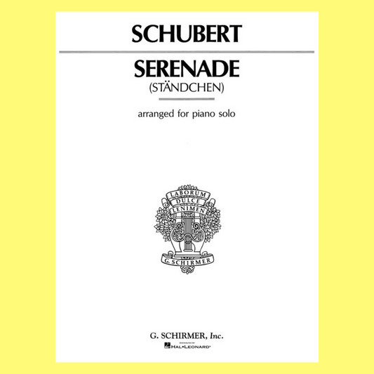 Schubert - Serenade For Piano