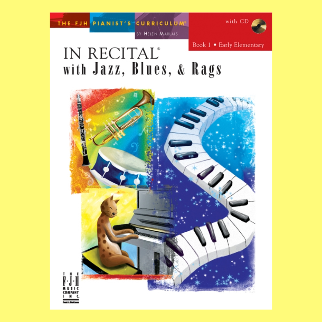 In Recital With Jazz Blues And Rags Bk 1 Bk/Cd