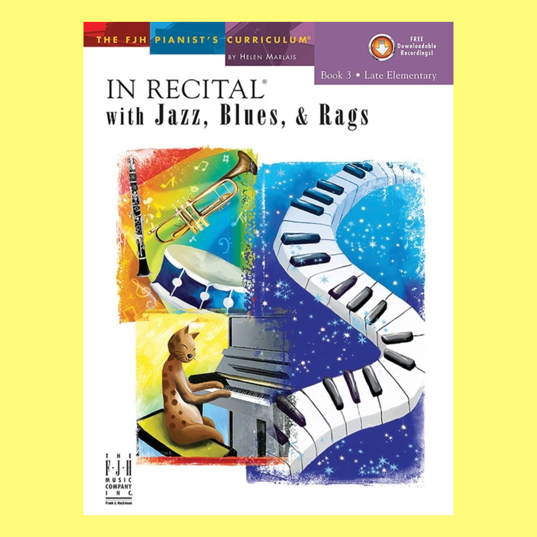 In Recital With Jazz Blues And Rags Bk 3 Bk/Cd