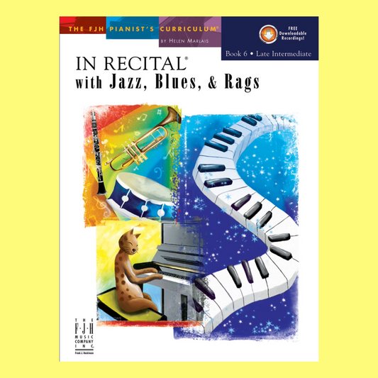 In Recital With Jazz Blues And Rags Bk 6 Bk/Cd