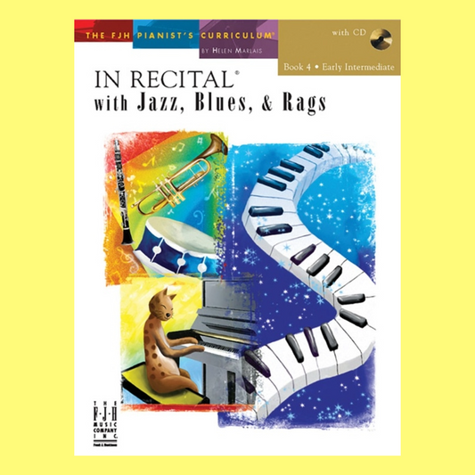 In Recital With Jazz Blues And Rags Bk 4 Bk/Cd