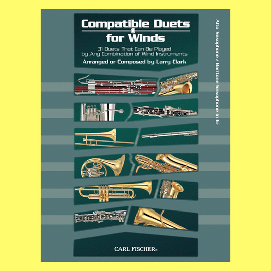 Compatible Duets For Winds Book - (Alto or Baritone Saxophone)