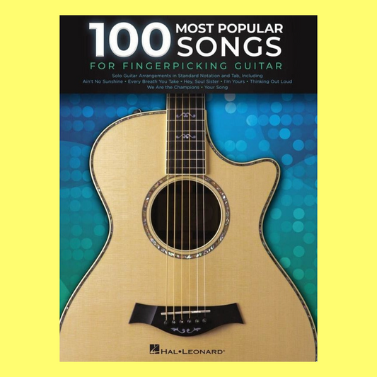 100 Most Popular Songs For Fingerpicking Guitar Book