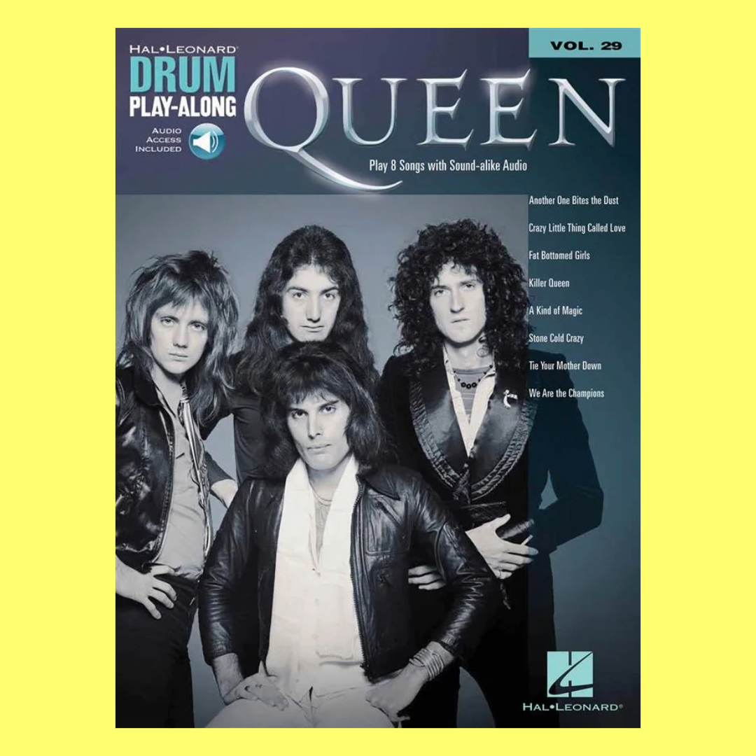 Queen Drum Play Along Volume 29 Book/Ola