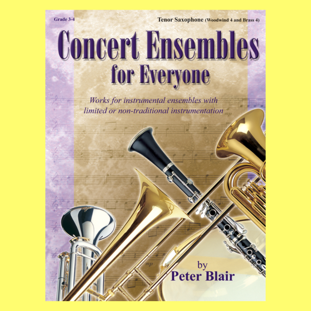 Concert Ensembles For Everyone Tenor Sax Ww4 Br4