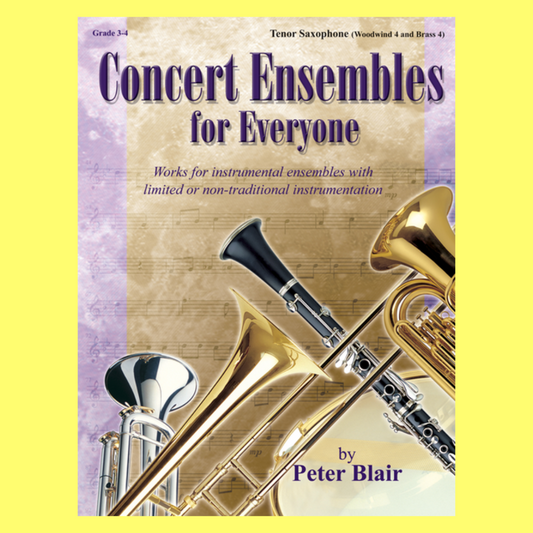 Concert Ensembles For Everyone Tenor Sax Ww4 Br4