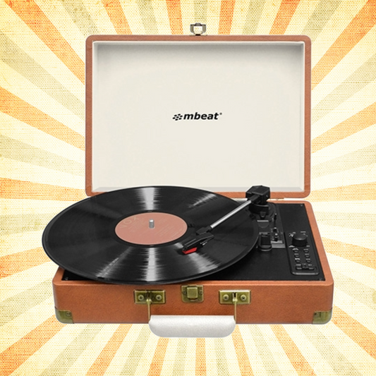 MBeat Aria Retro Turntable with Bluetooth & USB Disk Record