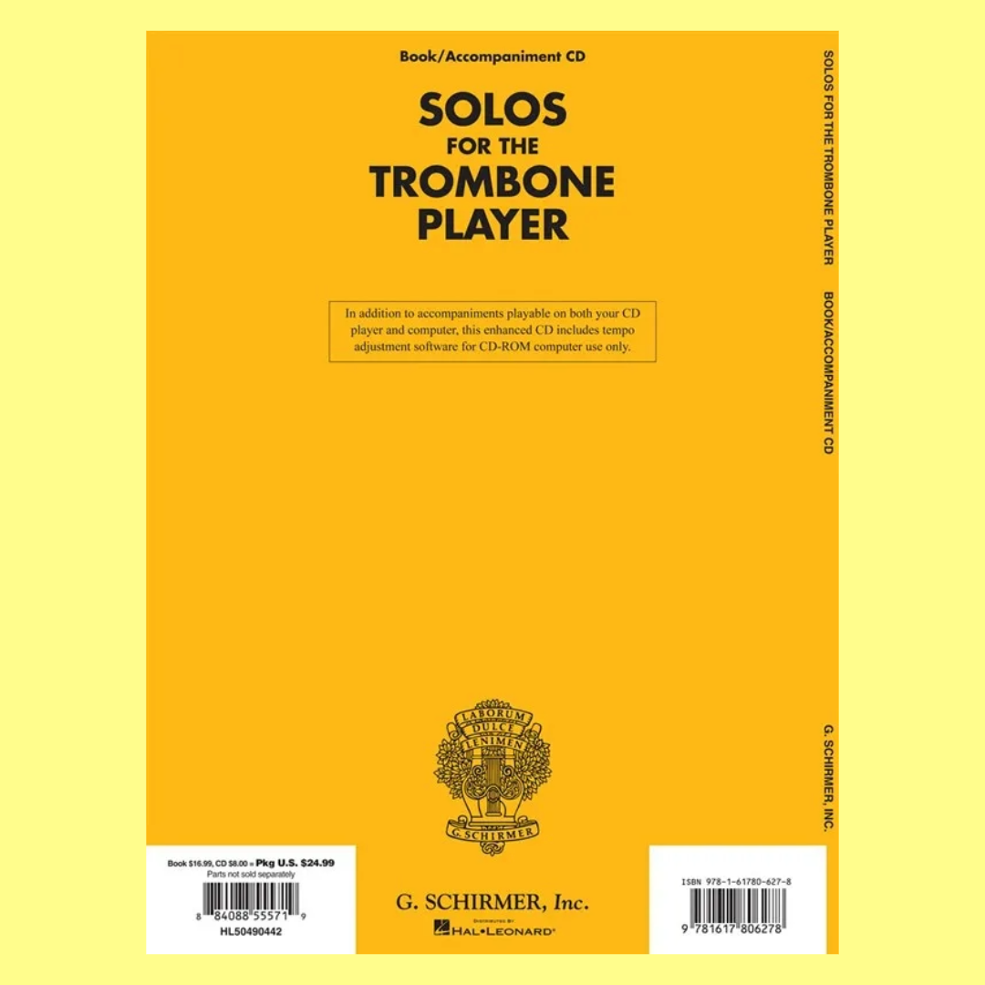 Solos For The Trombone Player Trombone/Piano Bk/Ola