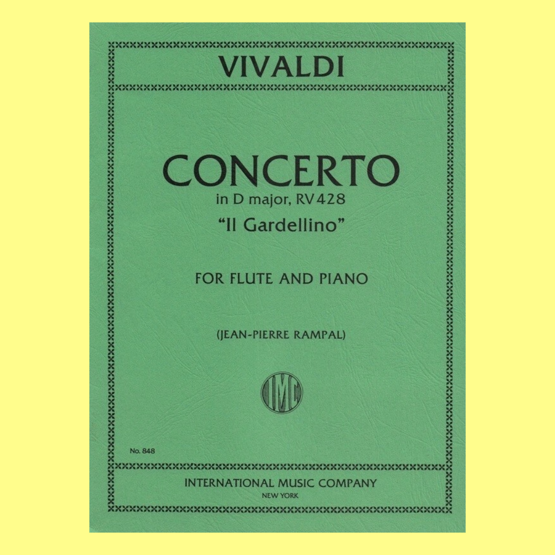 Concerto Op 10 No 3 D Rv 428 Il Gardellino Flute/Piano