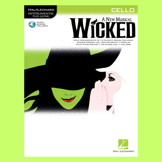 Wicked A New Musical For Cello Play Along Book/Ola