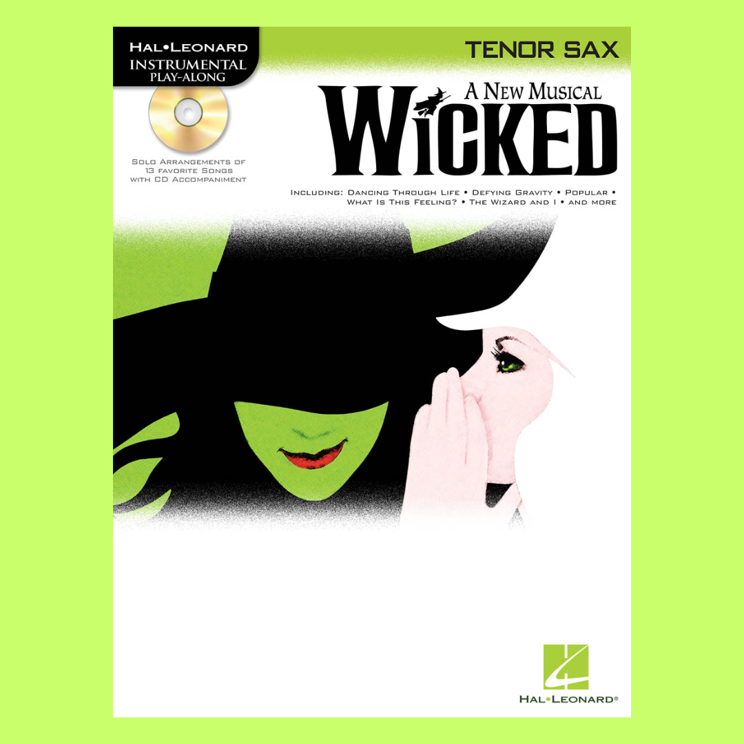 Wicked A New Musical Tenor Saxophone Play Along Book/Ola