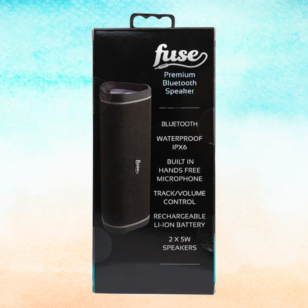 Fuse Premium Waterproof Bluetooth Speaker (30 hour Battery)