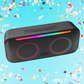 Moki Pro Portable Block Party 2 x 20W Wireless LED Speaker With True Wireless Stereo