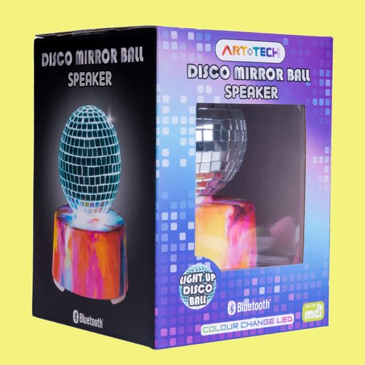 LED Colour Changing Disco Mirror Ball Bluetooth Speaker