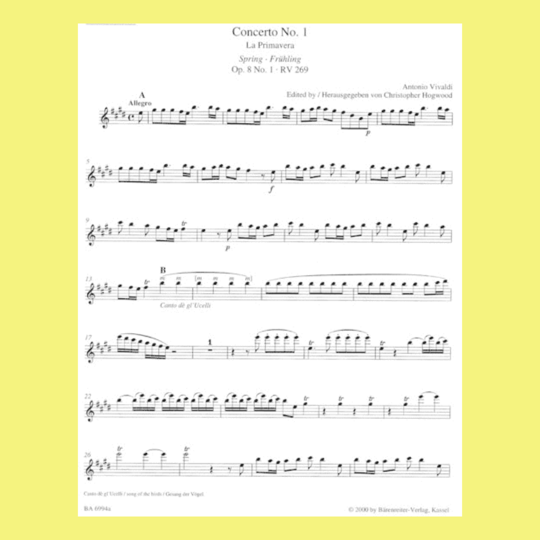 Four Seasons Complete Violin/Piano Urtext