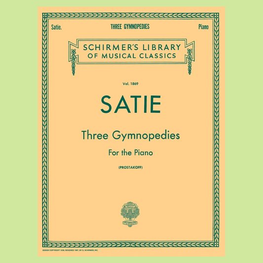 Satie - 3 Gymnopedies For Piano Book