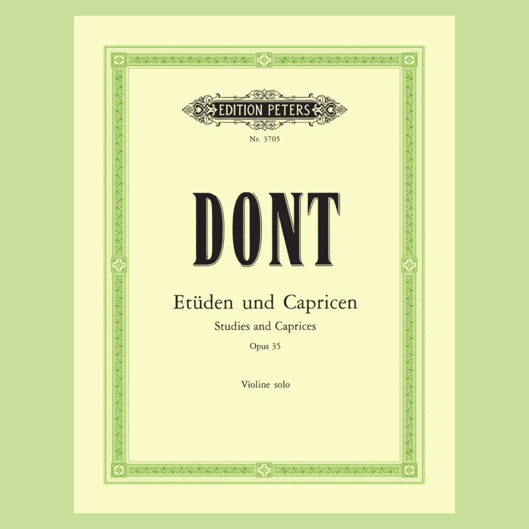 Julian Dont - Etudes And Caprices Op 35 Violin Book