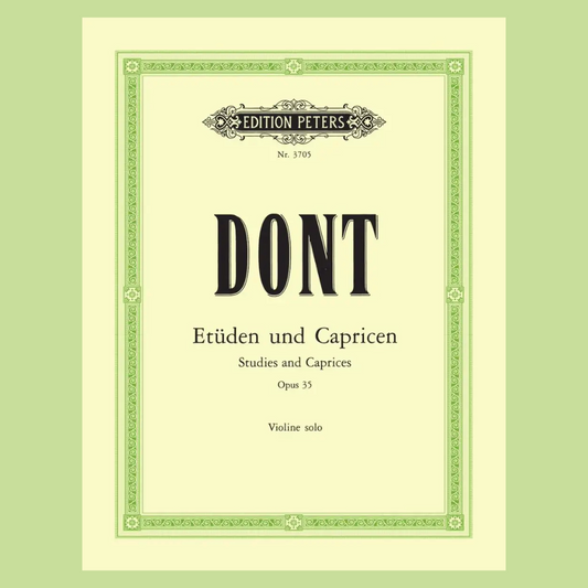 Julian Dont - Etudes And Caprices Op 35 Violin Book