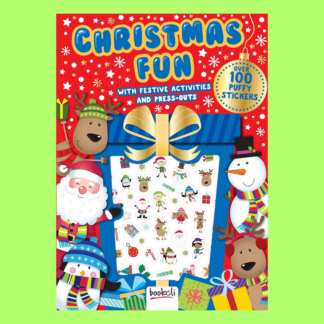 Puffy Sticker Christmas Fun With Festive Activities - Sticker Book