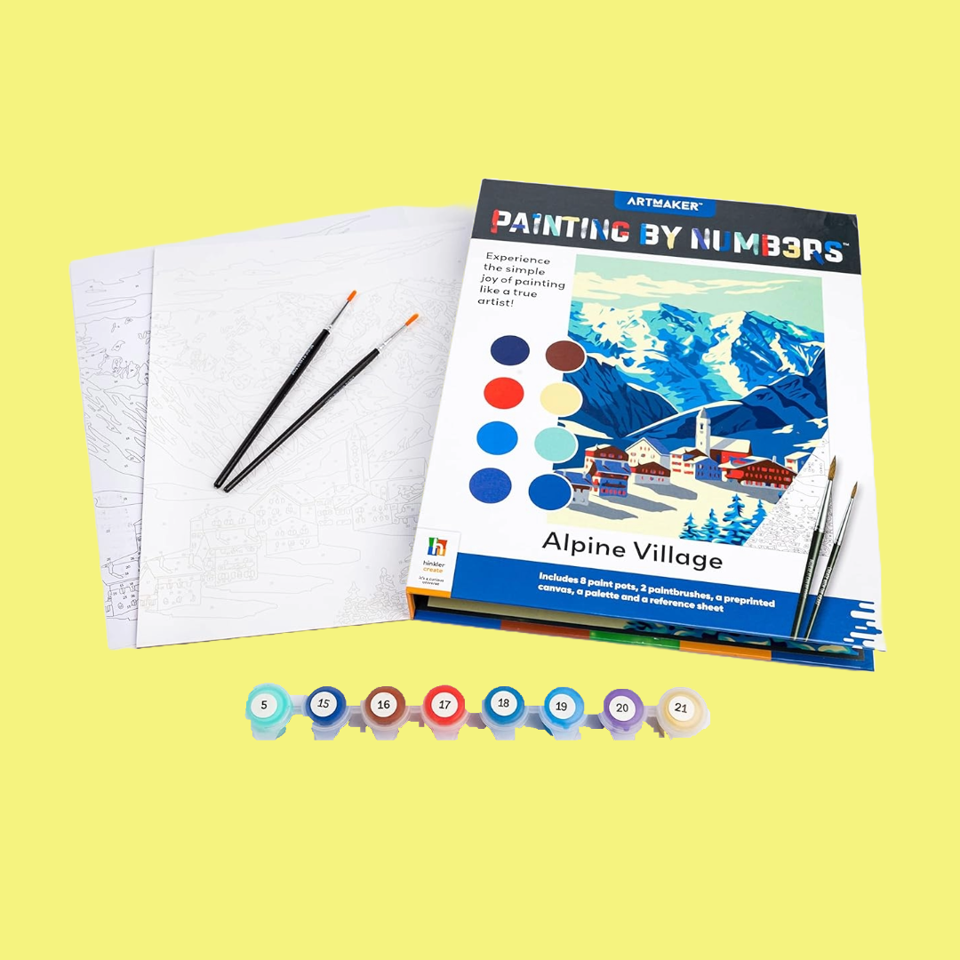 Alpine Village - Art Book: Painting By Numbers