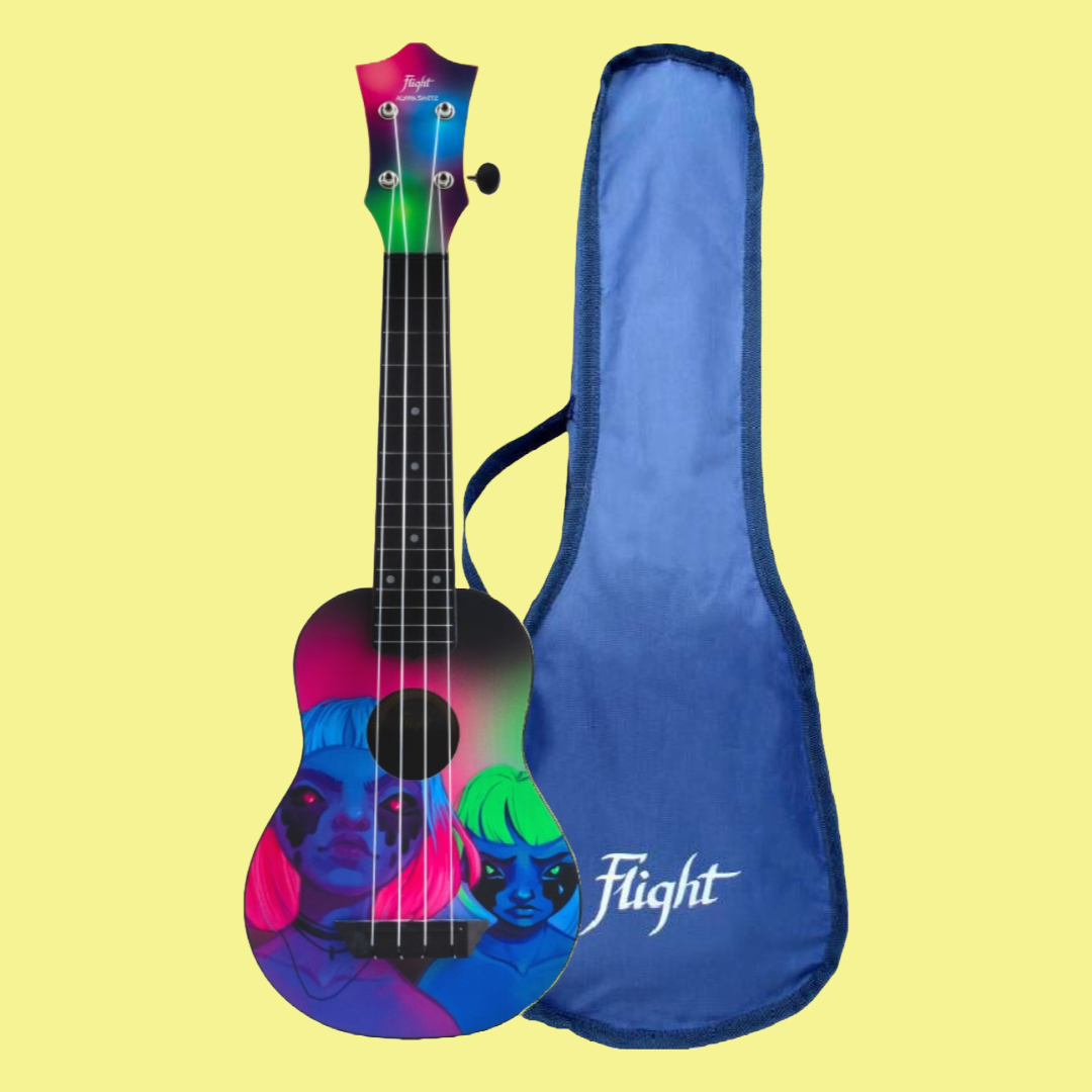 Flight TUS-Toxic Alyona Shvetz Travel Soprano Ukulele with Gig Bag