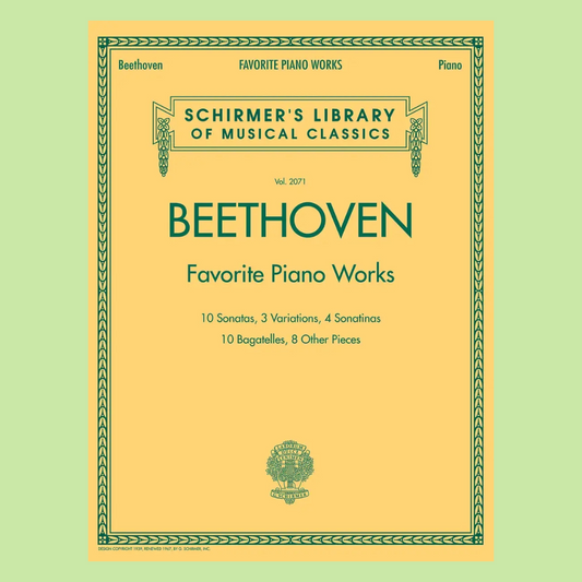 Beethoven - Favourite Piano Works Book