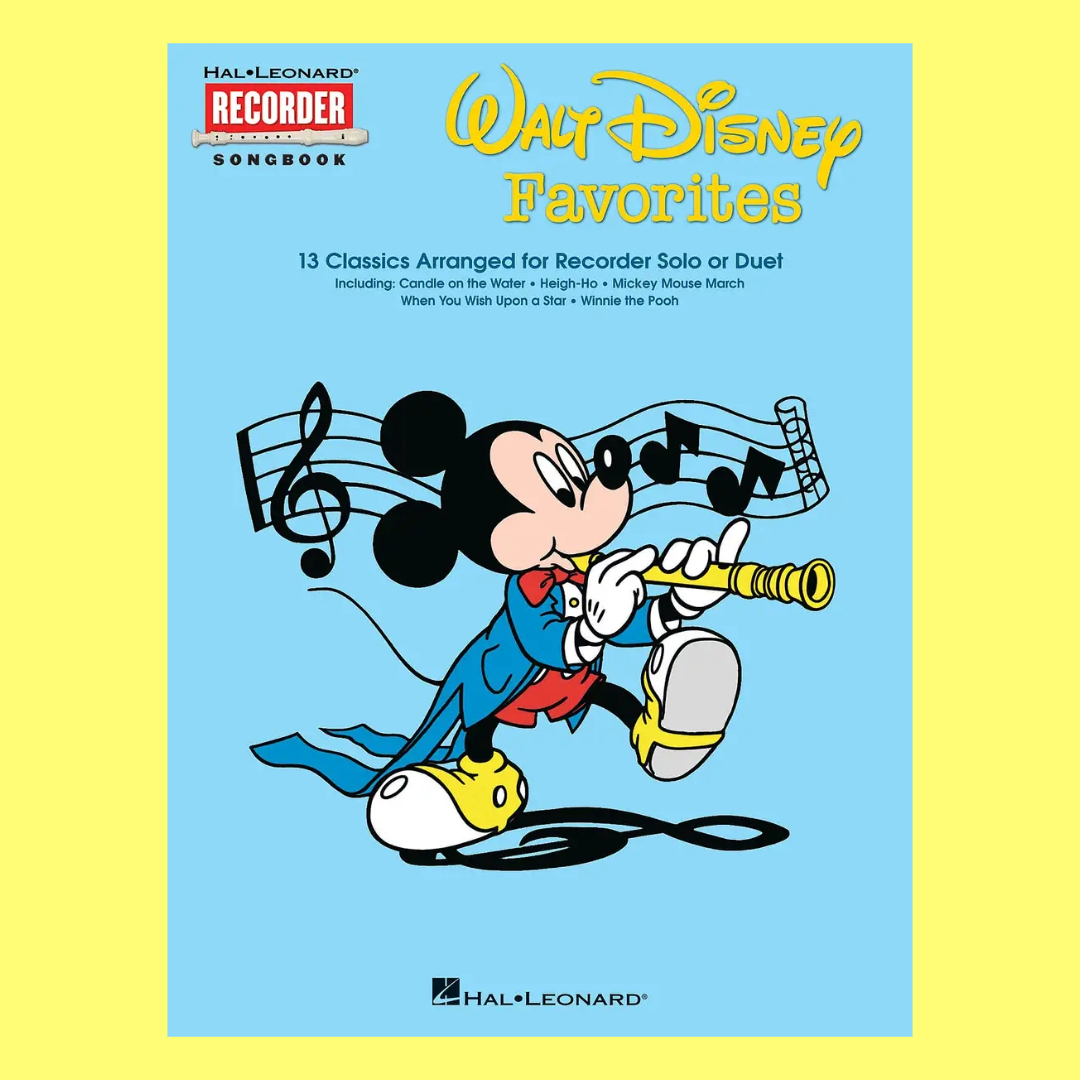 Walt Disney Favorites Recorder Songbook