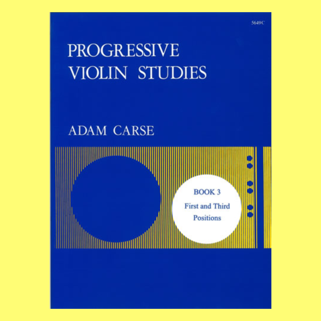 Carse - Progressive Violin Studies Bk 3