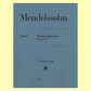 Mendelssohn - Rondo Capriccioso Op 14 Urtext Piano Book