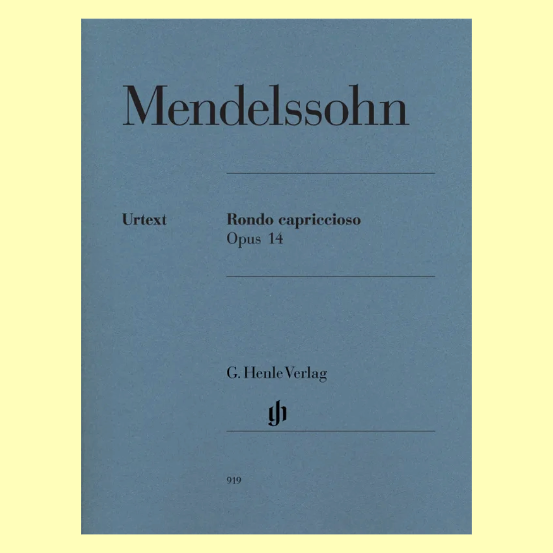 Mendelssohn - Rondo Capriccioso Op 14 Urtext Piano Book