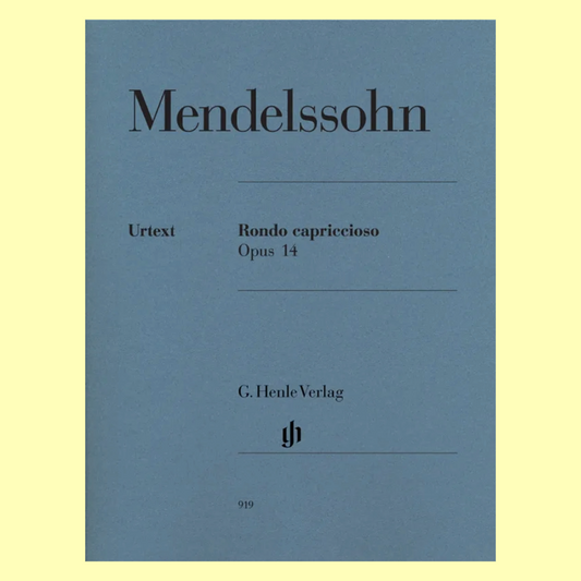 Mendelssohn - Rondo Capriccioso Op 14 Urtext Piano Book