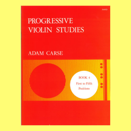 Carse - Progressive Violin Studies Bk 4