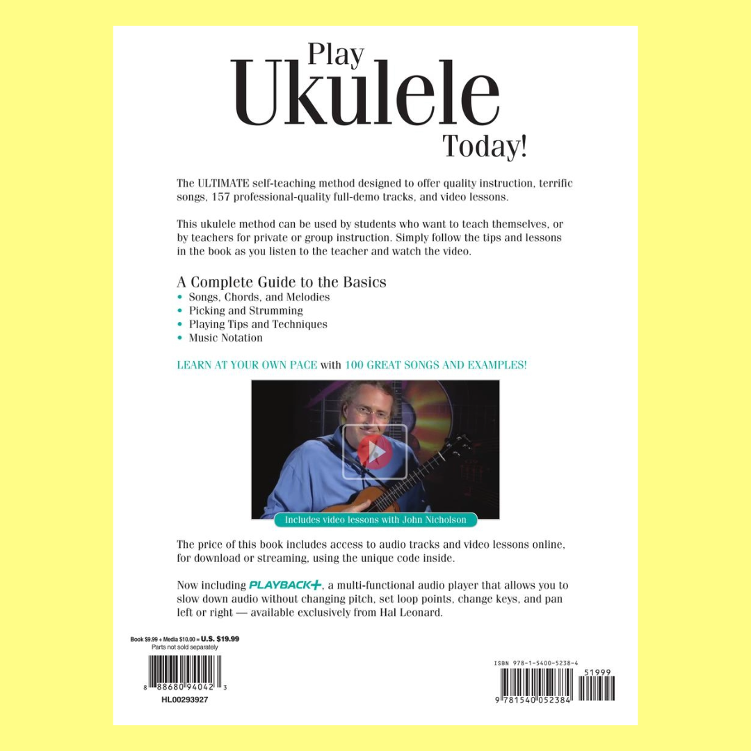 Play Ukulele Today! All-In-One Beginners Pack Bk/Olm