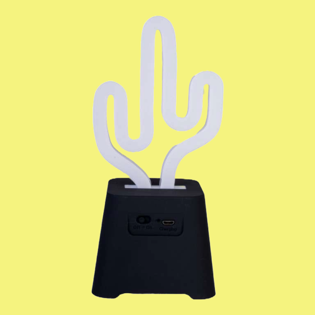 Cactus Neon Light Bluetooth Speaker