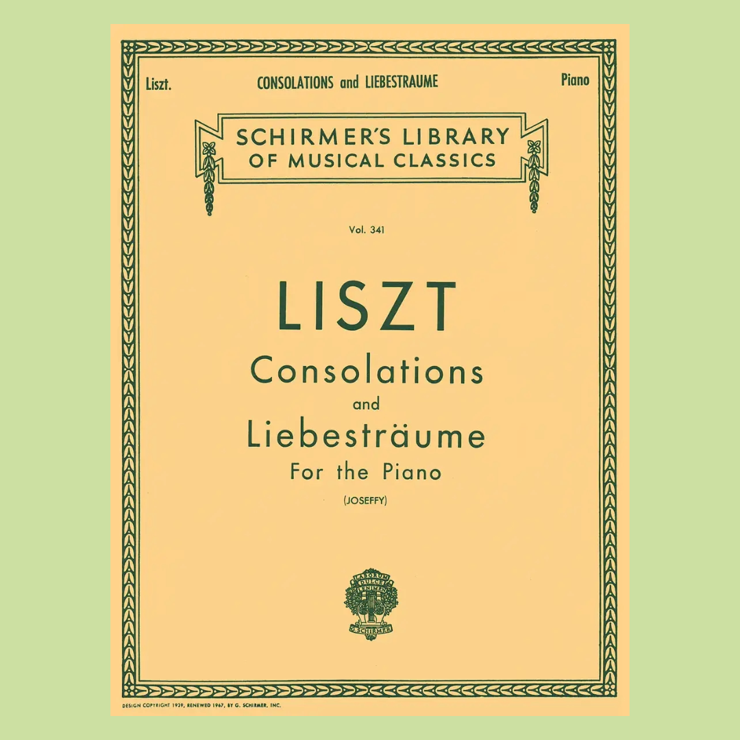 Liszt - Consolations And Liebestraume For Piano Book