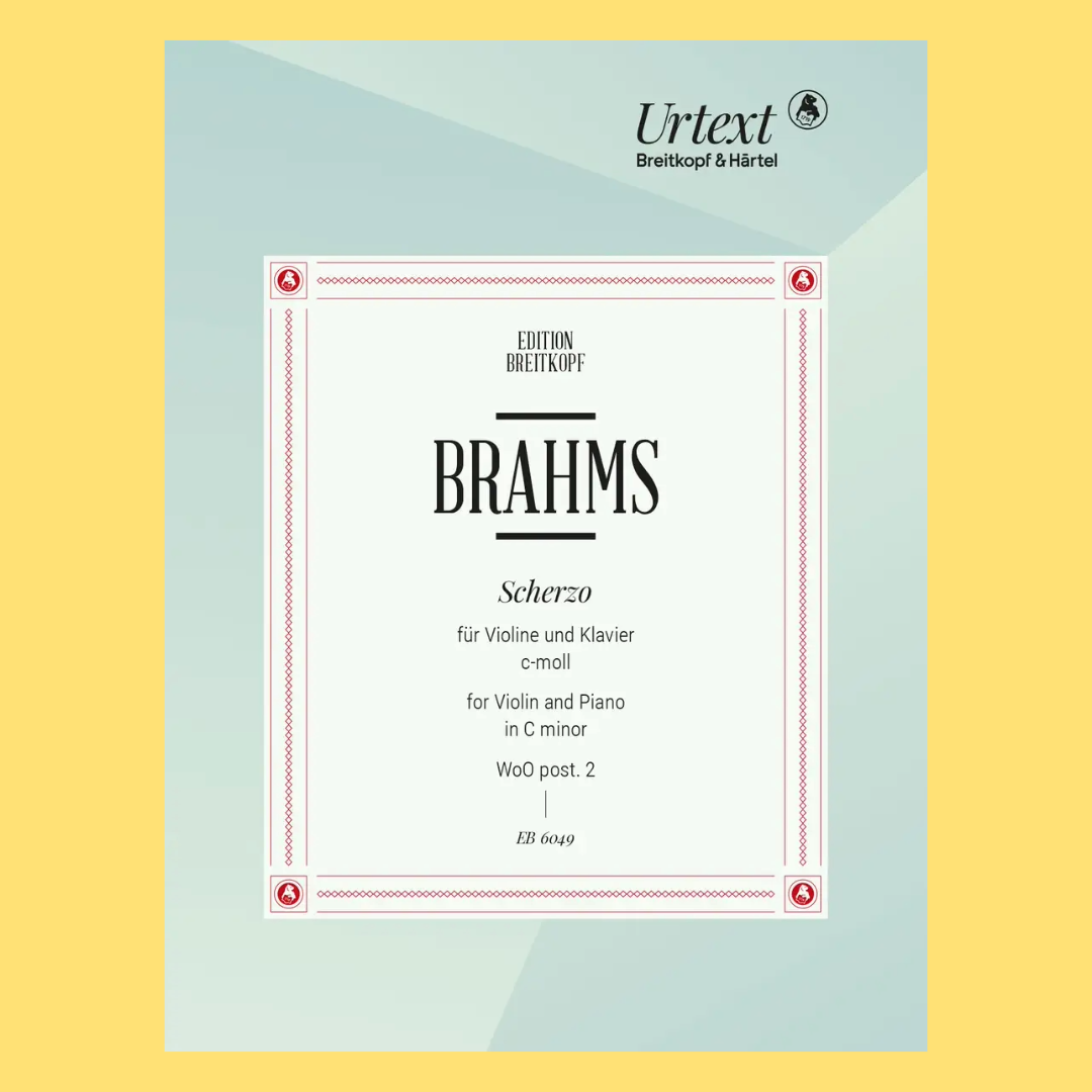 Brahms - Sonatensatz Scherzo C Min Op Post Violin/Piano