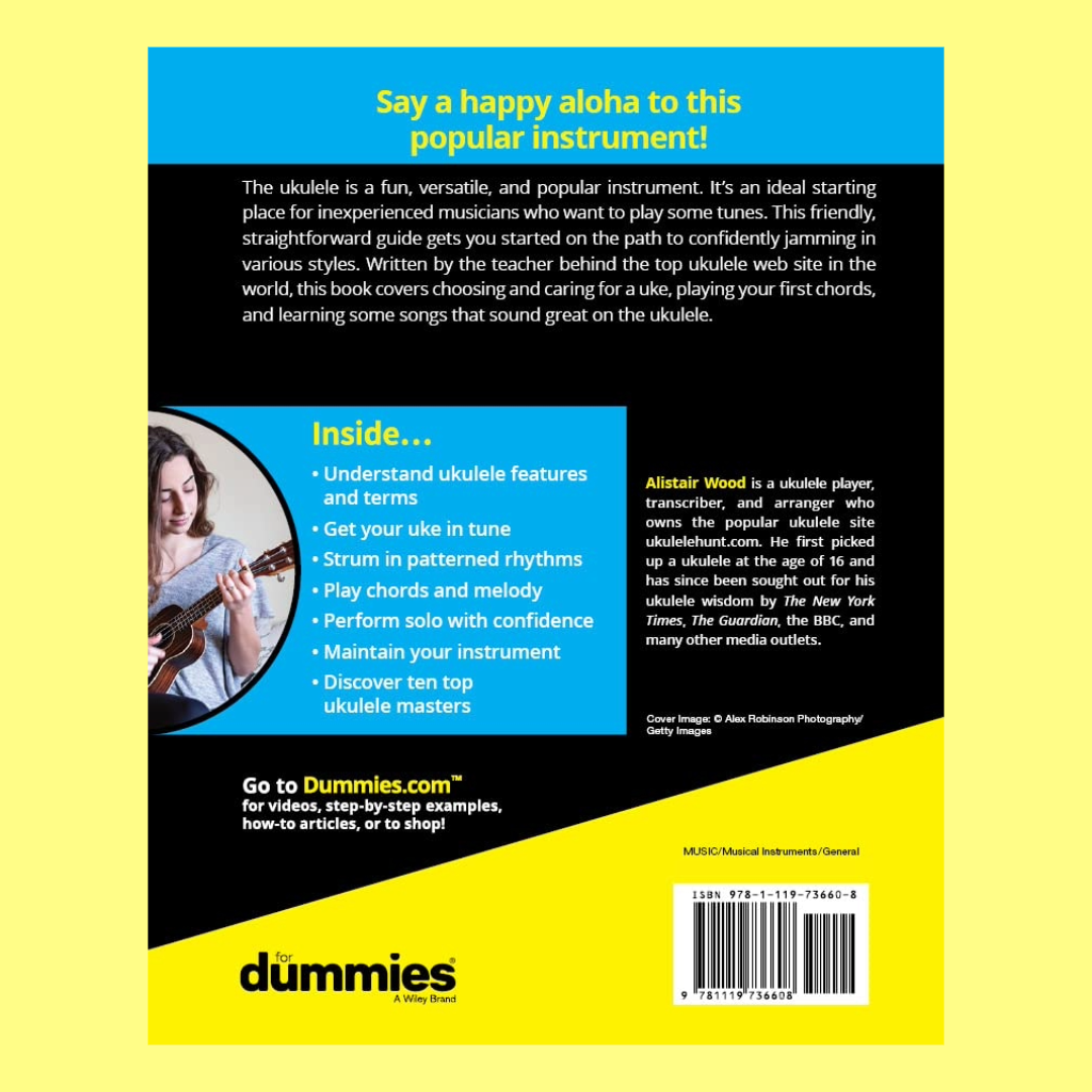 Ukulele For Dummies 3rd Edition Book/Ola