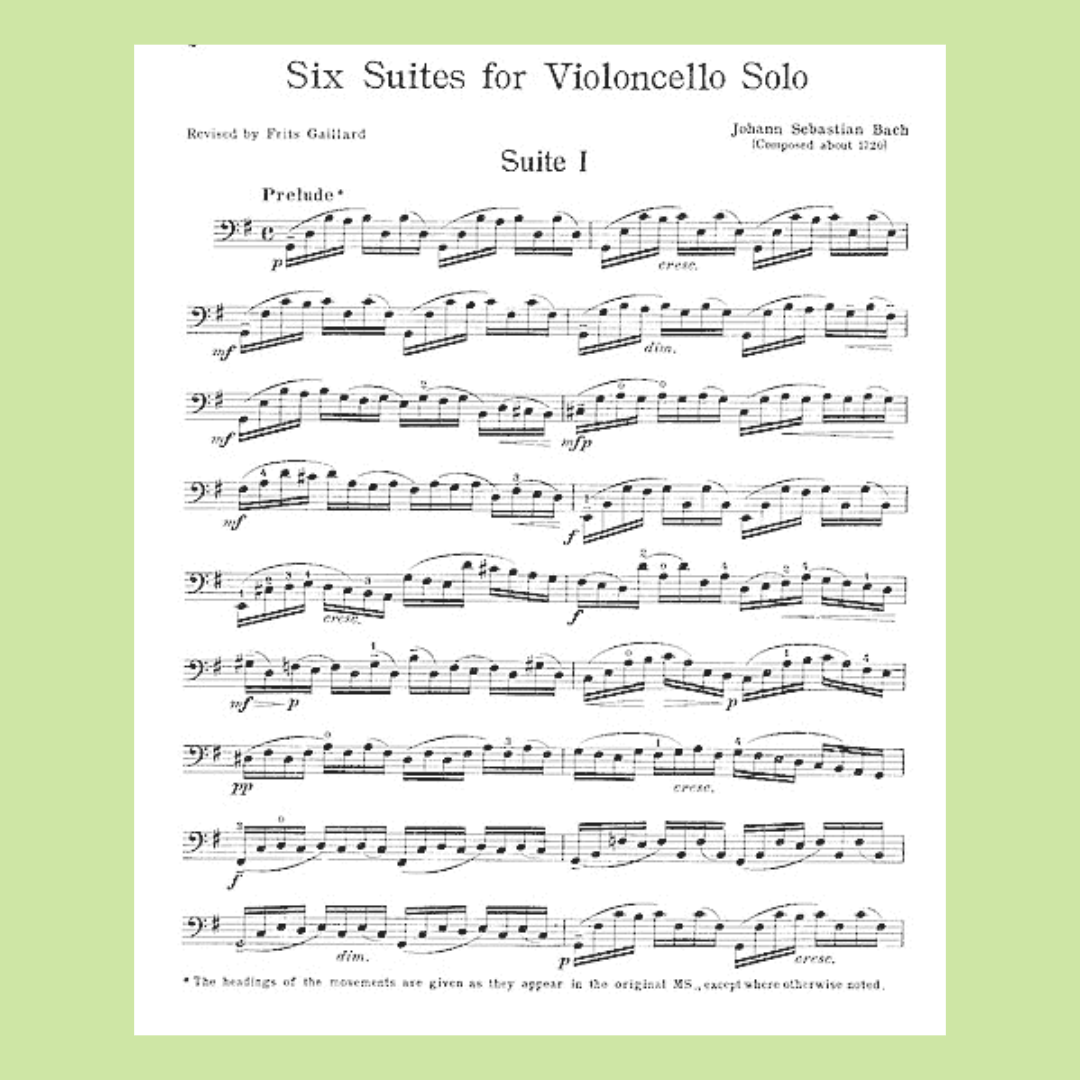 Bach - 6 Suites For Cello Solo