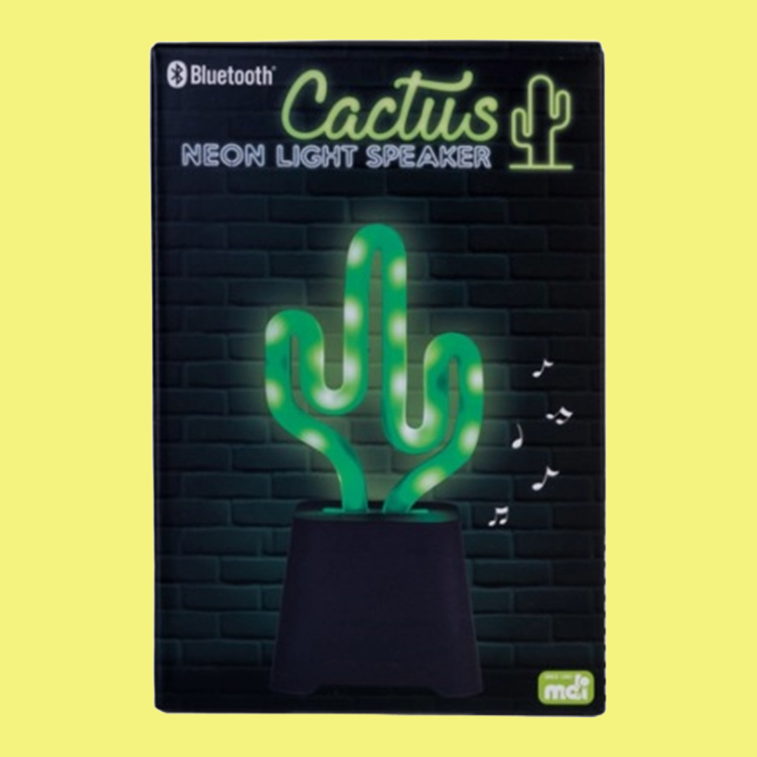 Cactus Neon Light Bluetooth Speaker