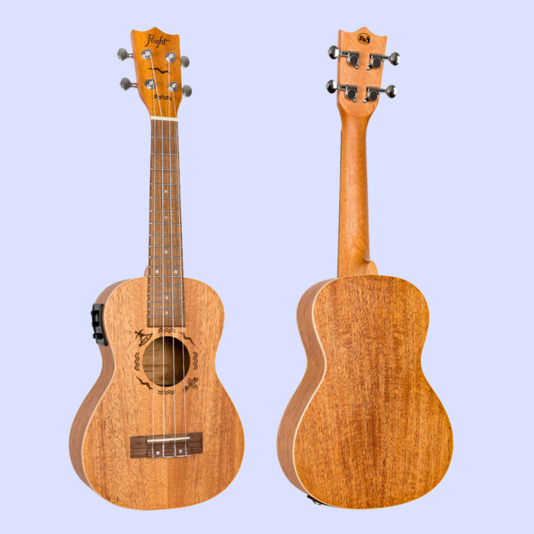 Flight DUC323 Concert Electro Acoustic Ukulele with Padded Gig Bag